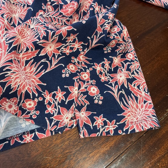 Talbots Womens Cottage Floral Top Size XL Lightweight Cotton Modal 3/4 Sleeve - Picture 6 of 8